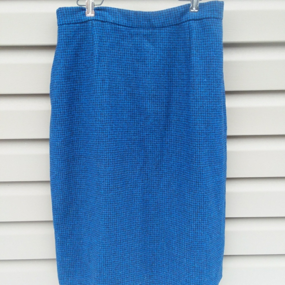 Jack Winter Vintage Wool Mohair Houndstooth Skirt